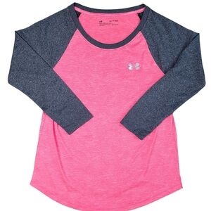 Under Armour XS HeatGear Neon Pink Athleisure Shirt